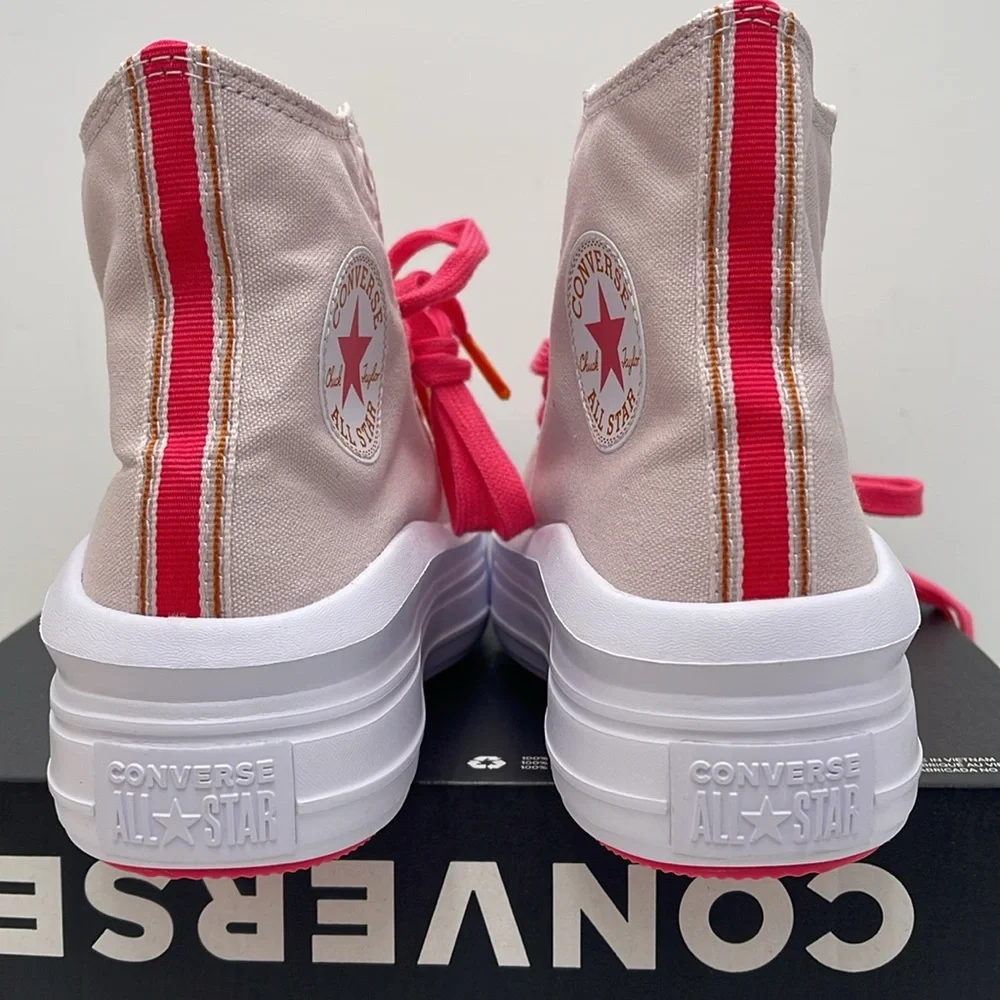 Converse WMNS CTAS MOVE HI BARELY ROSE/STRAWBERRY JAM A00865C Platforms Sneakers